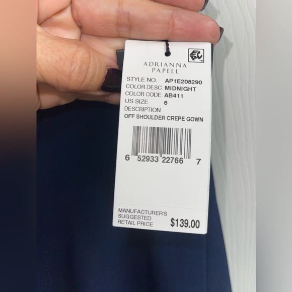 ADRIANNA PAPPEL Off-shoulder Gown - Picture 4 of 6